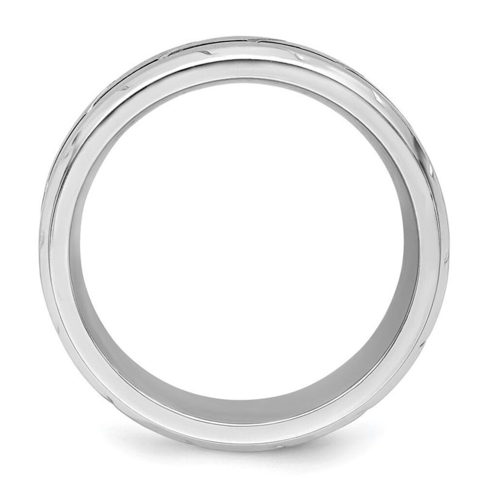 Chisel Cobalt Brushed & Polished Beveled 8mm Band - image 2